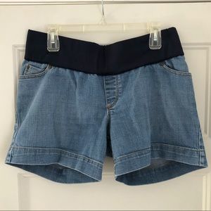 Liz Lange Denim Maternity Shorts